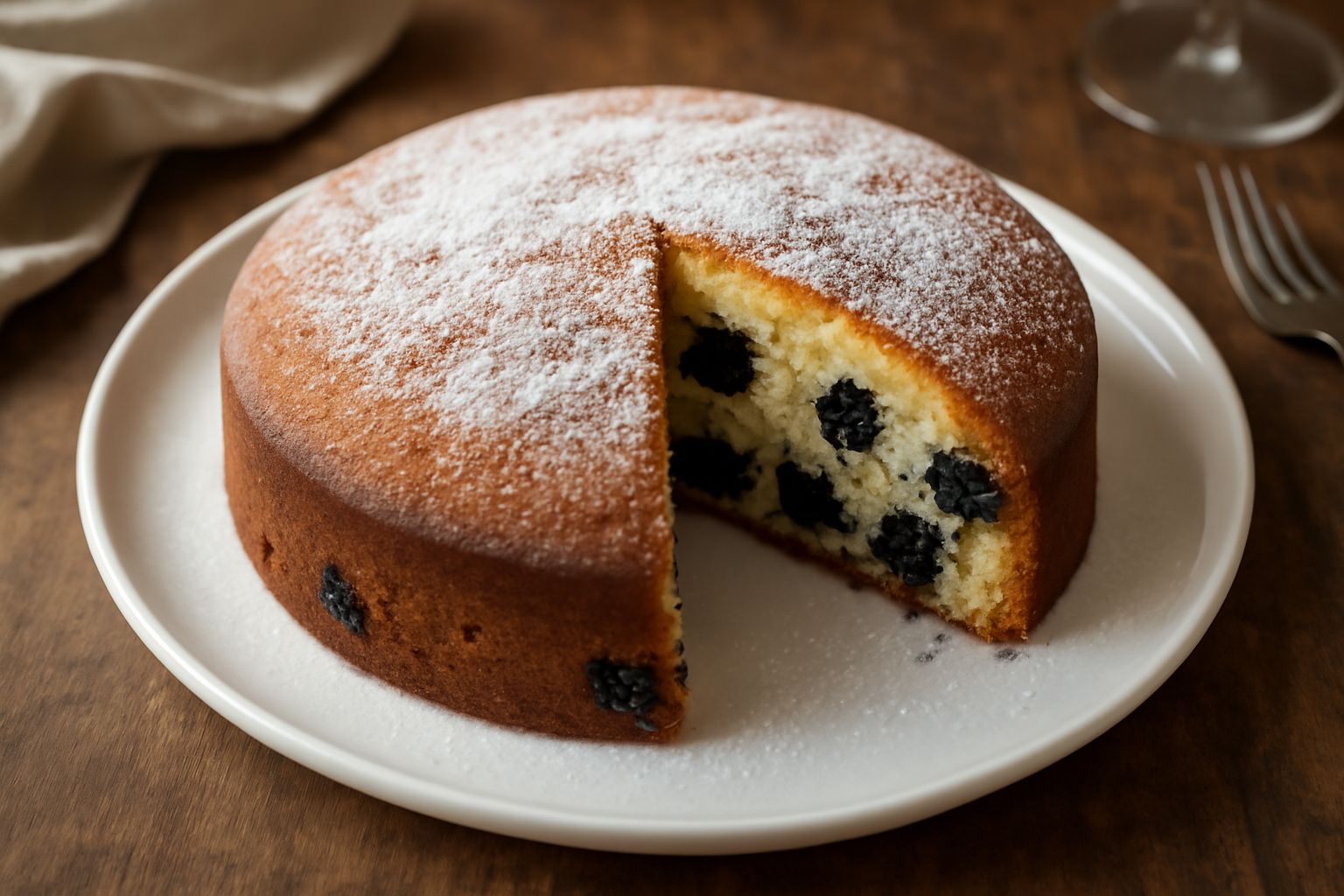 Torta di mirtilli