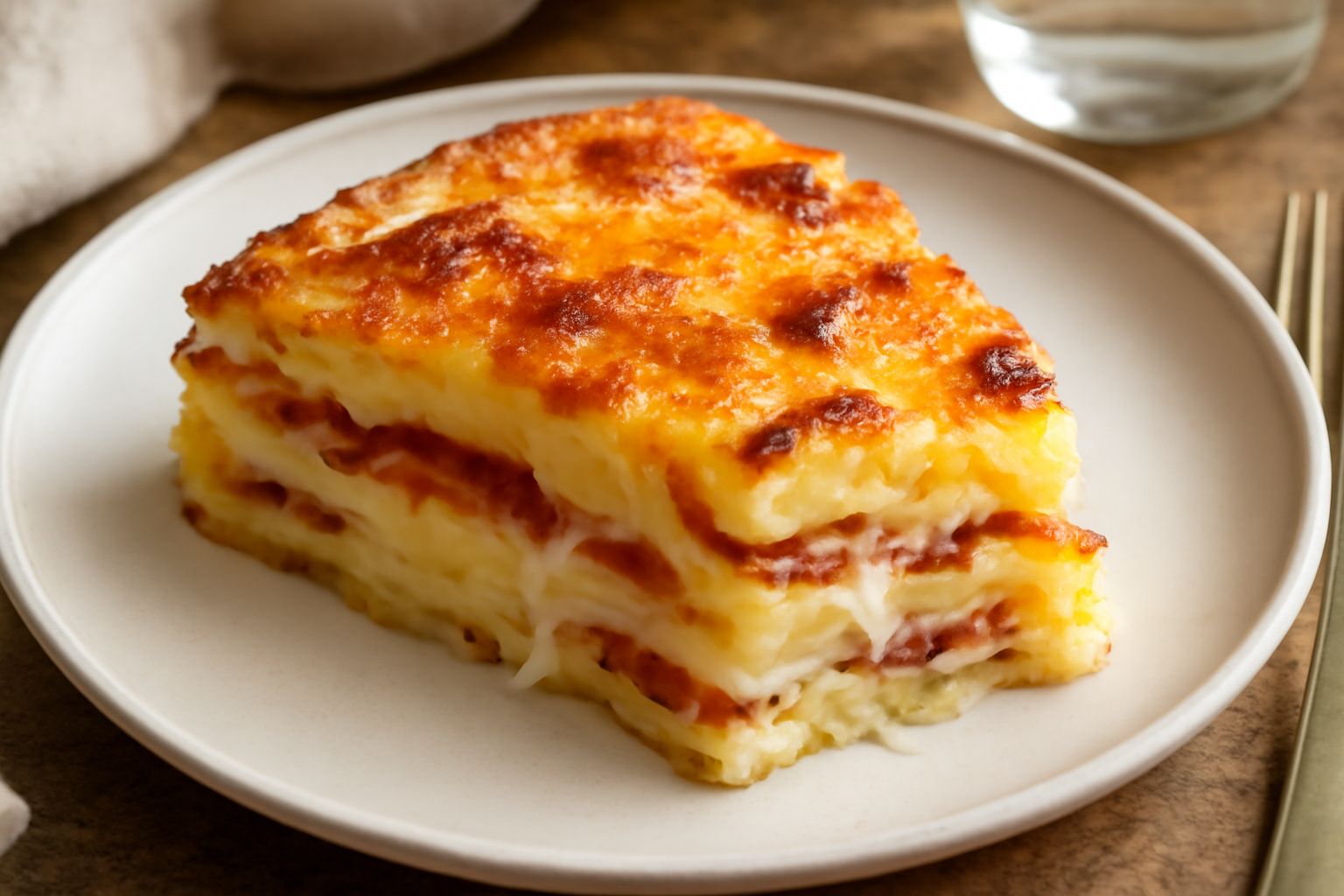 Torta di patate e pancetta
