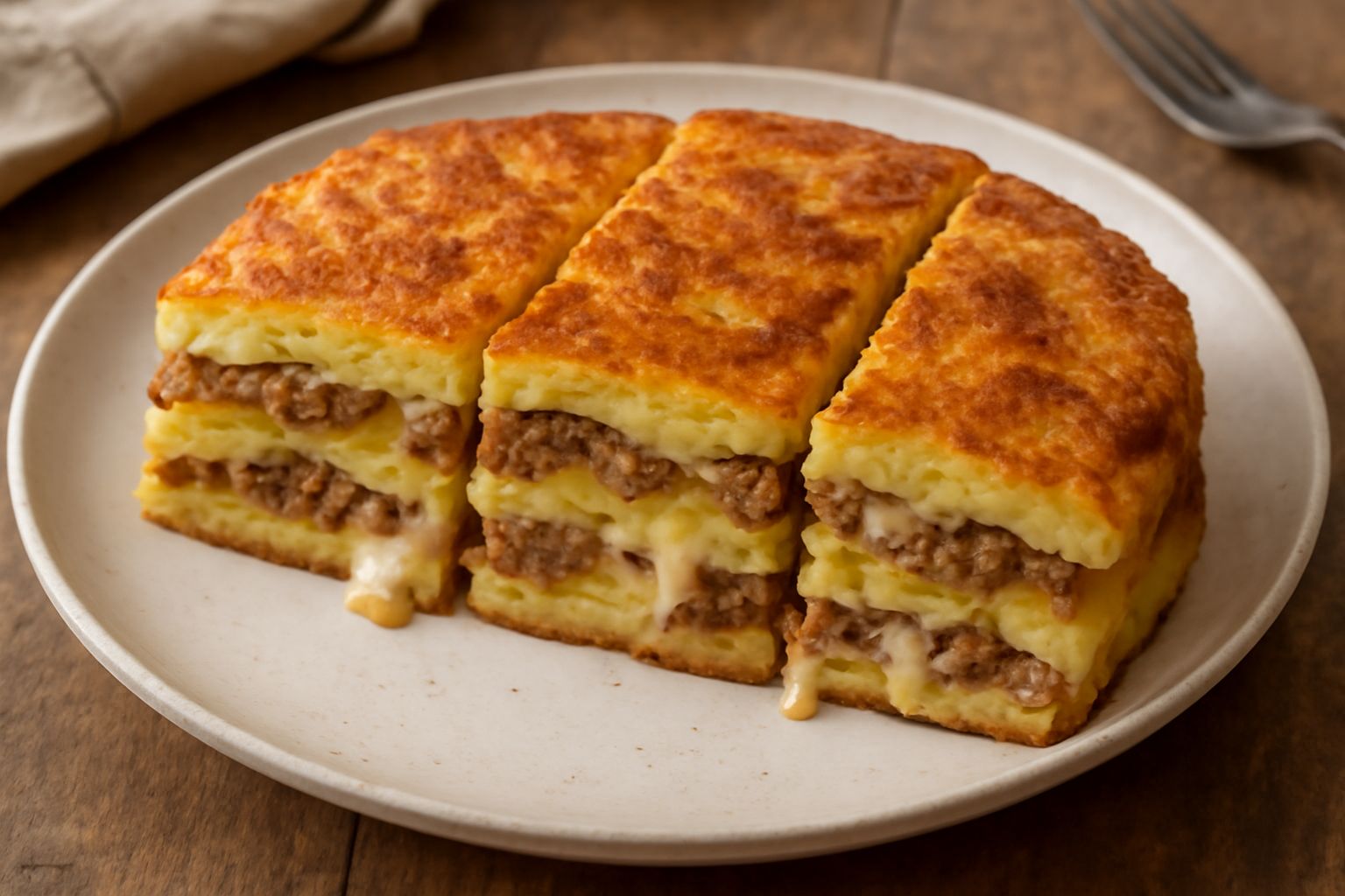 Torta di patate e salsiccia