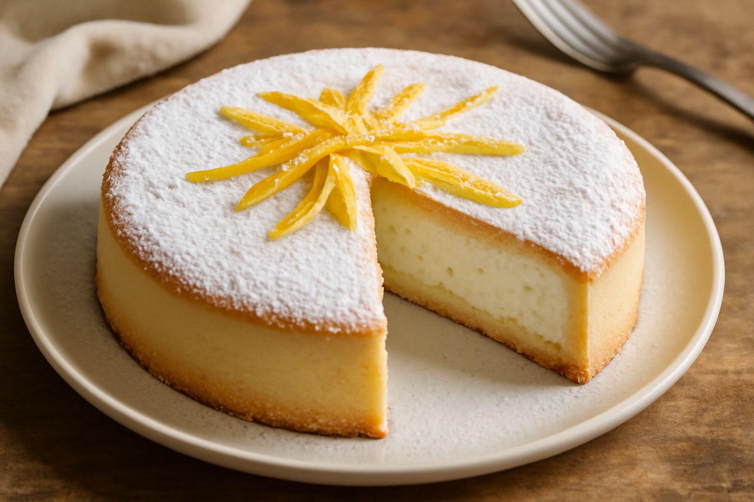 Torta di ricotta e bergamotta
