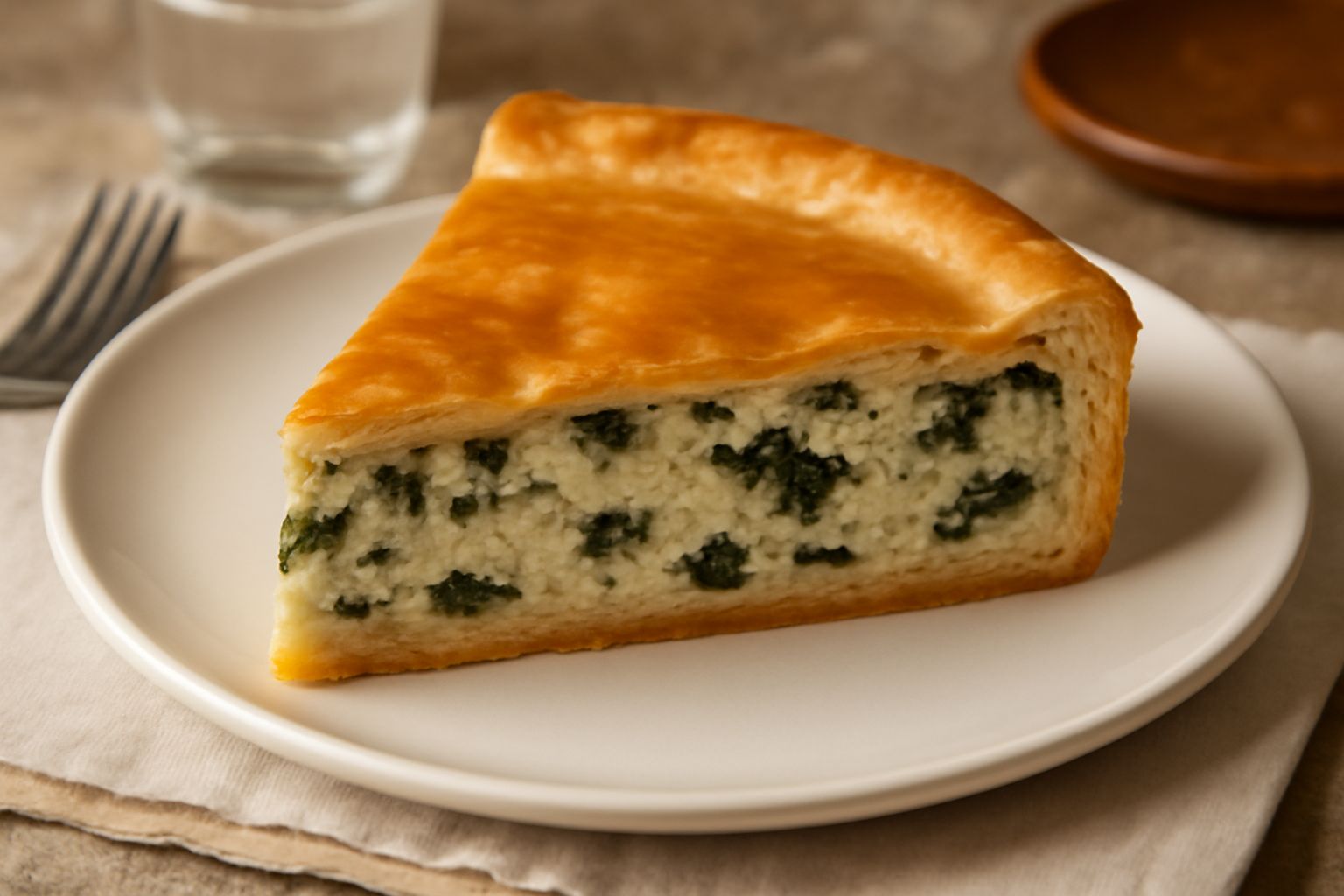 Torta di ricotta e scarole