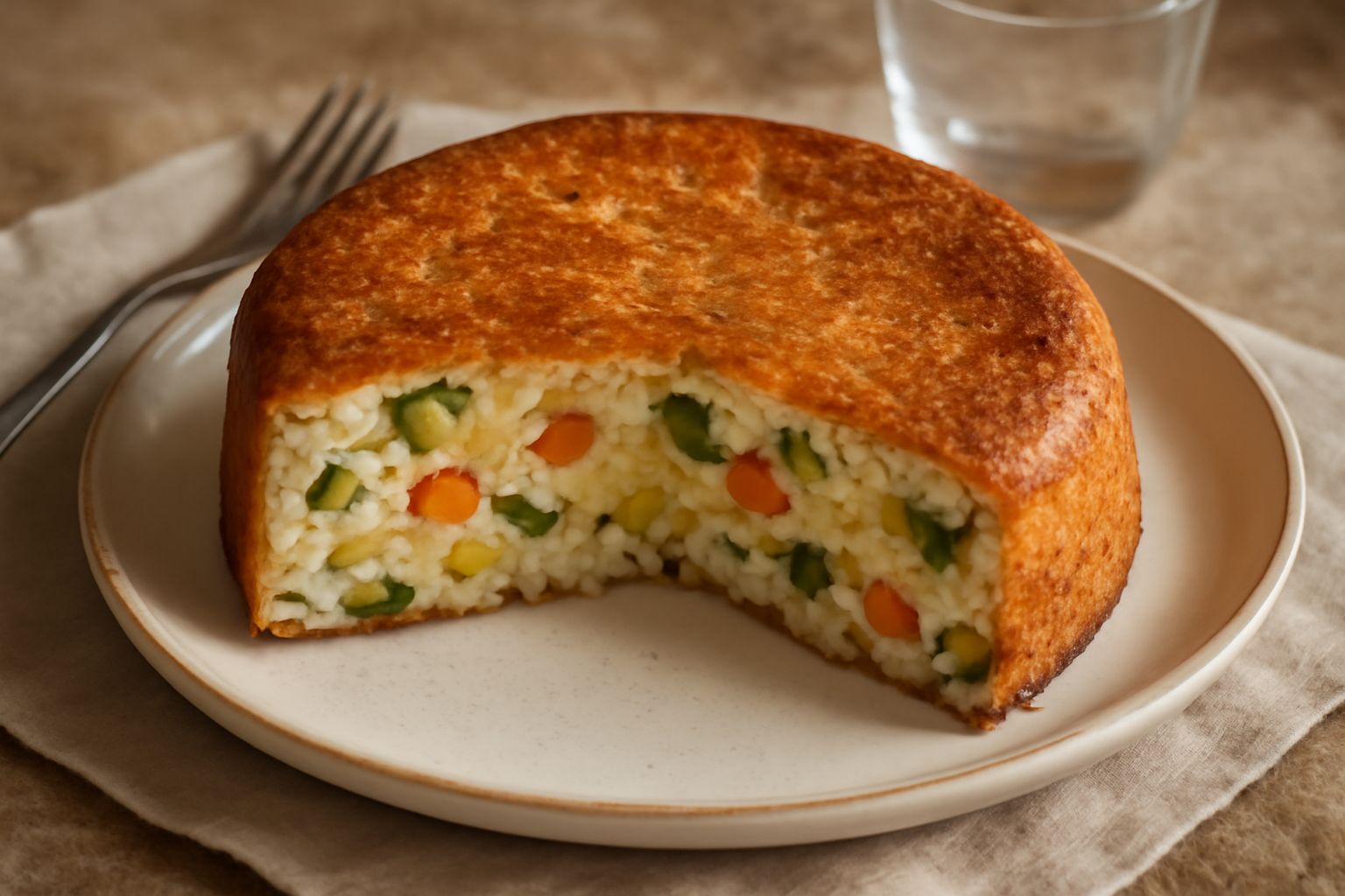Torta di riso e verdure