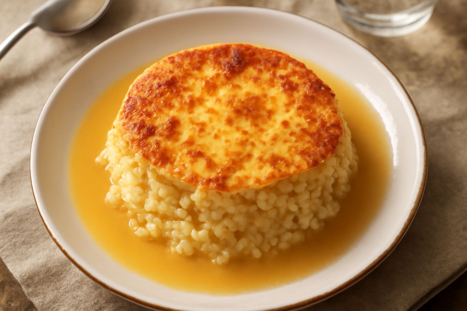 Torta di riso in brodo