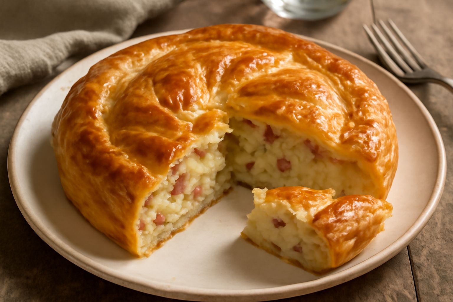 Torta d'lardo e patate