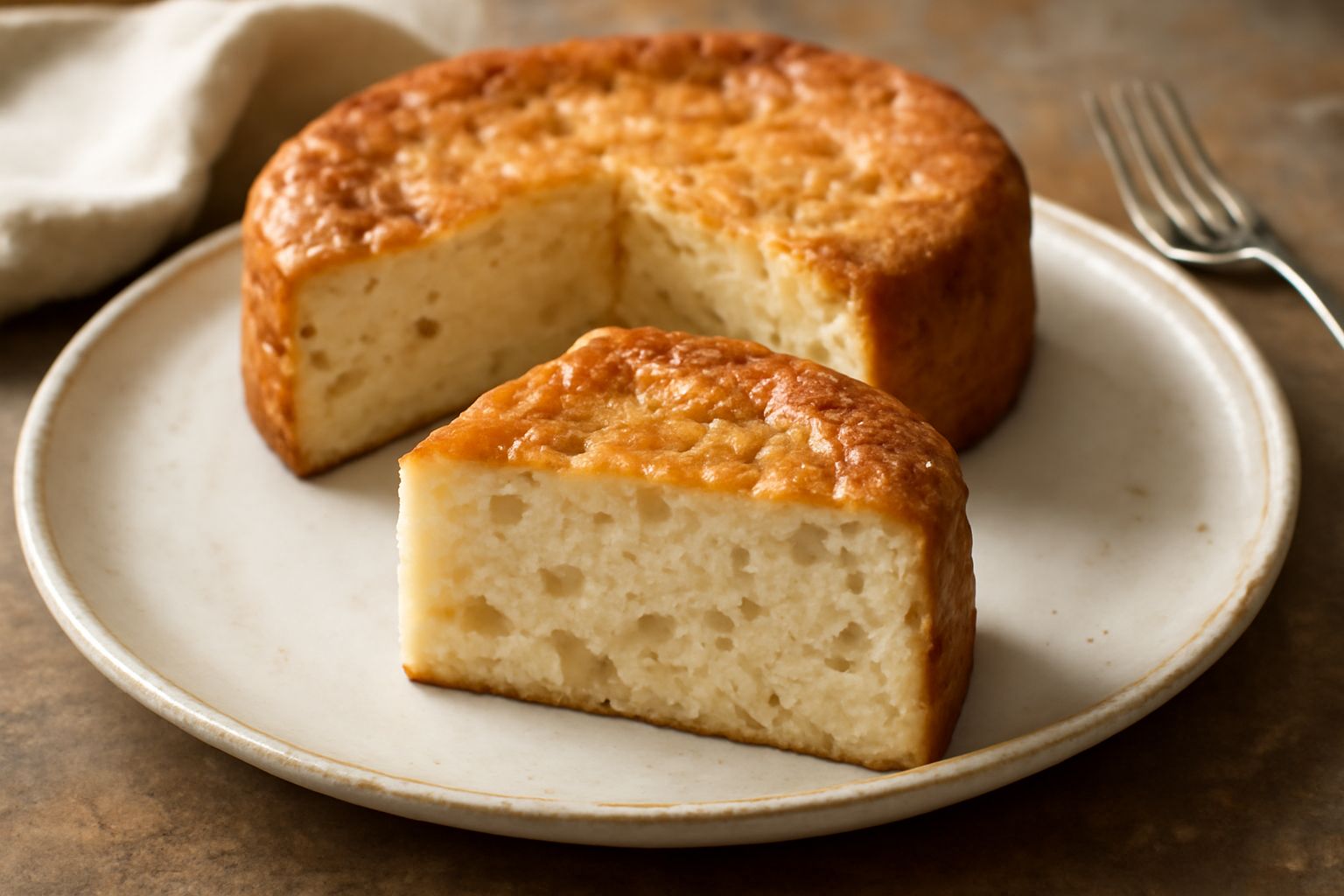 Torta dolce di ricotta e pane