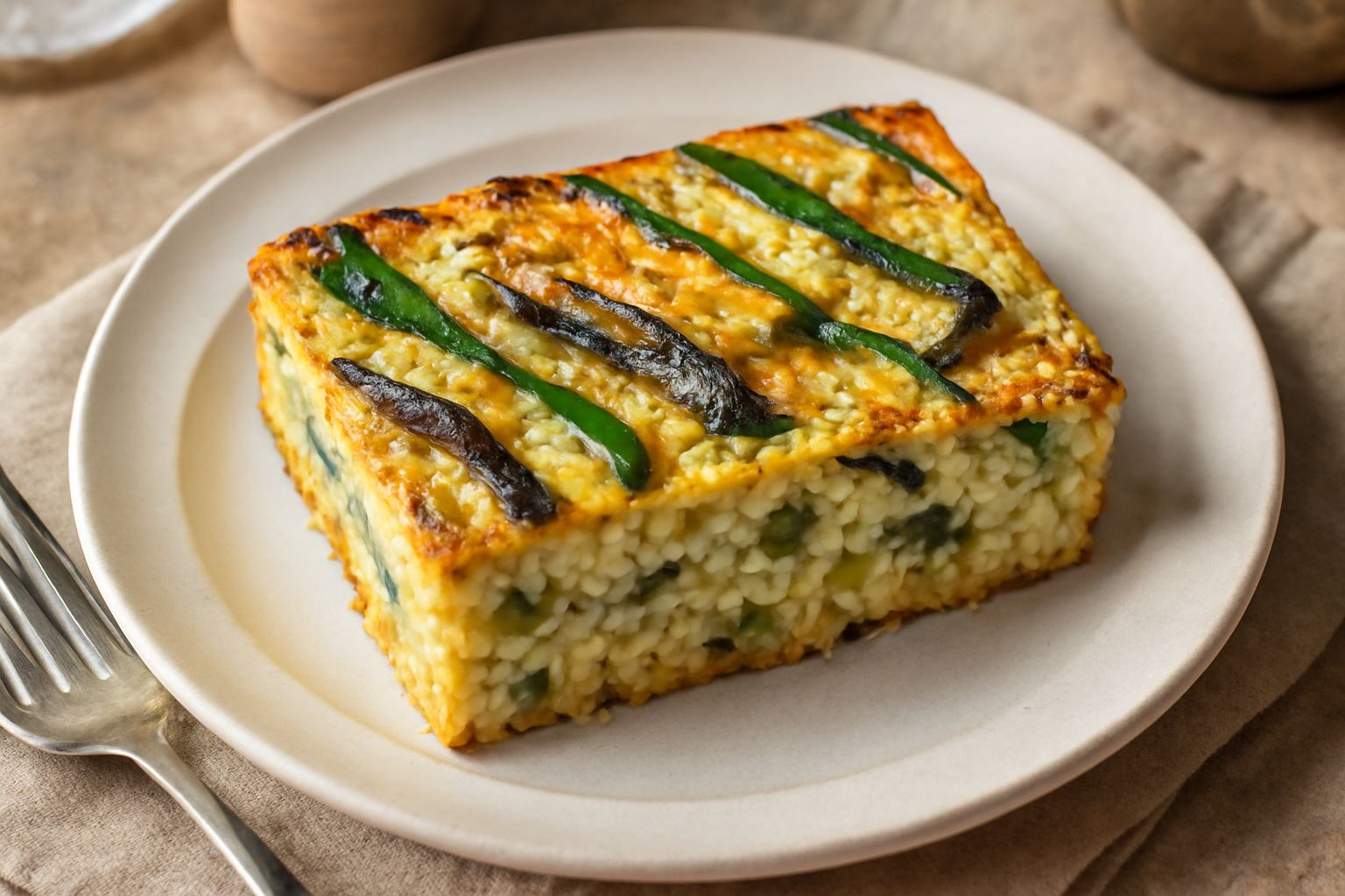 Torta d'orzo e verdure