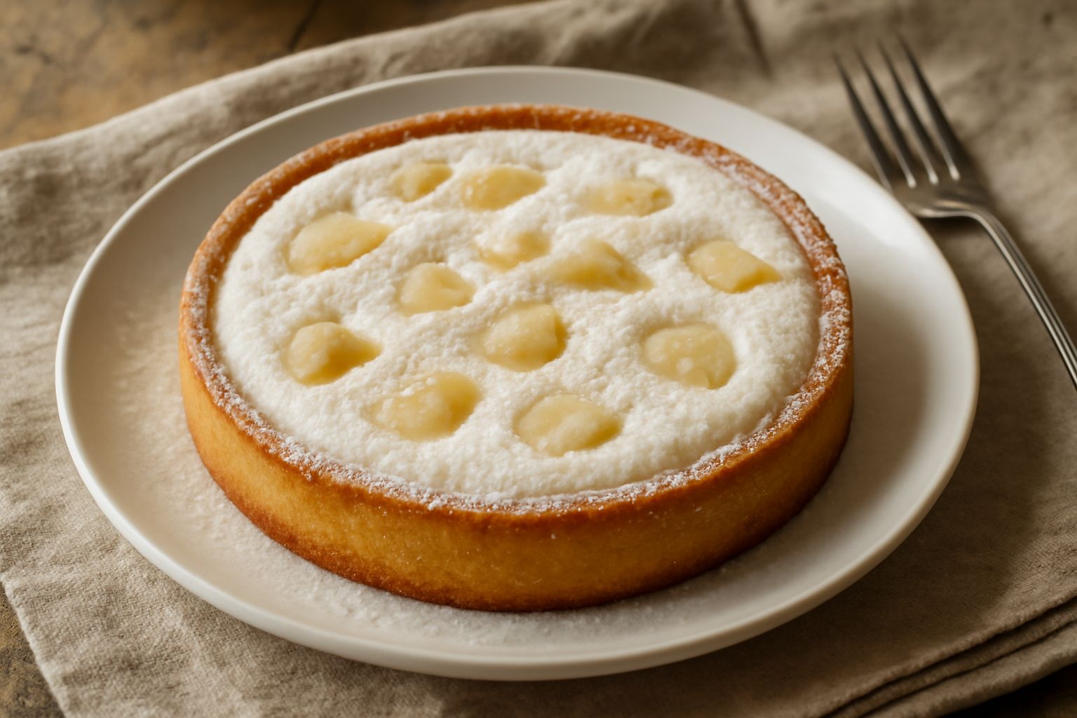 Torta ricotta e pera