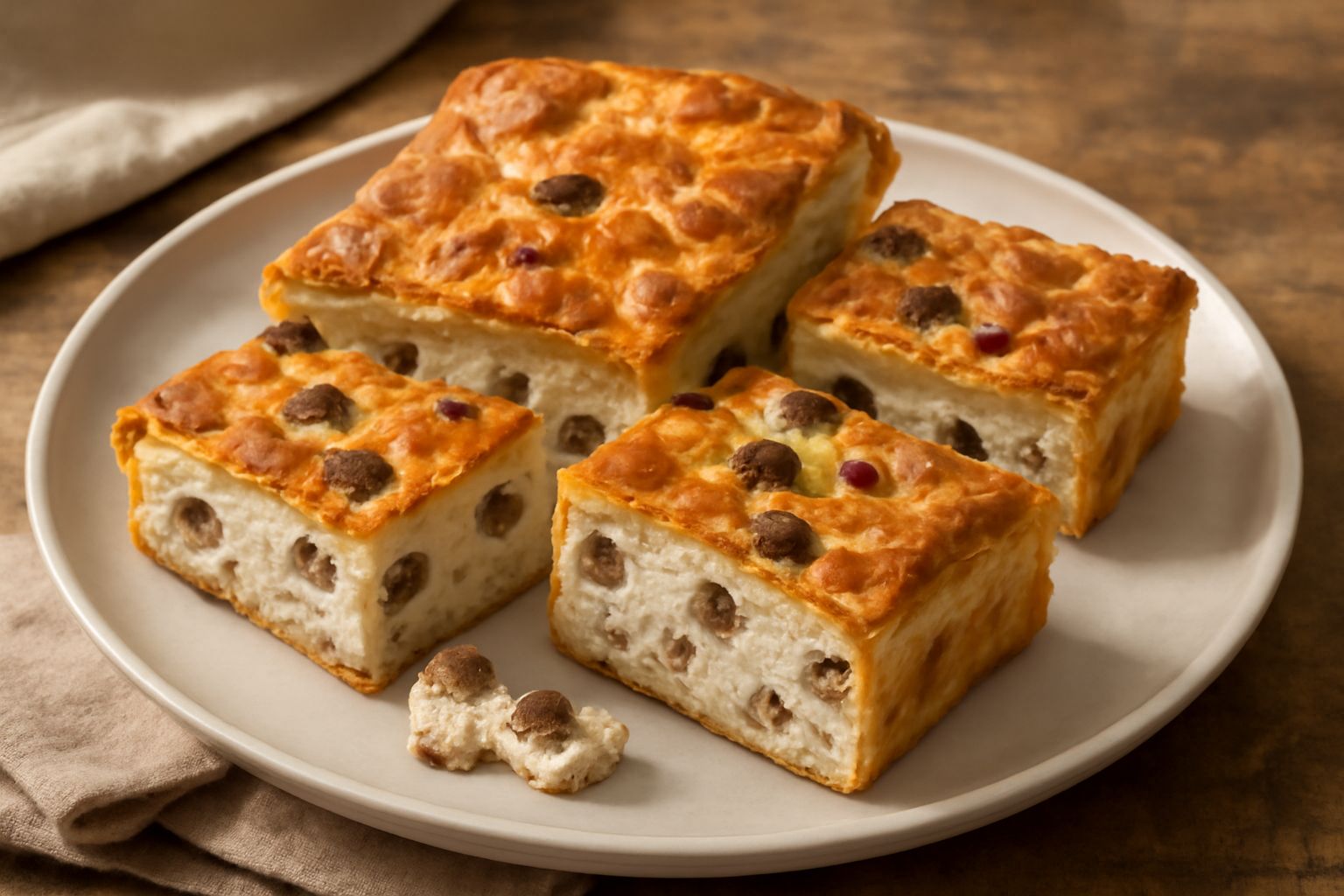 Torta rustica con ricotta e ciccioli