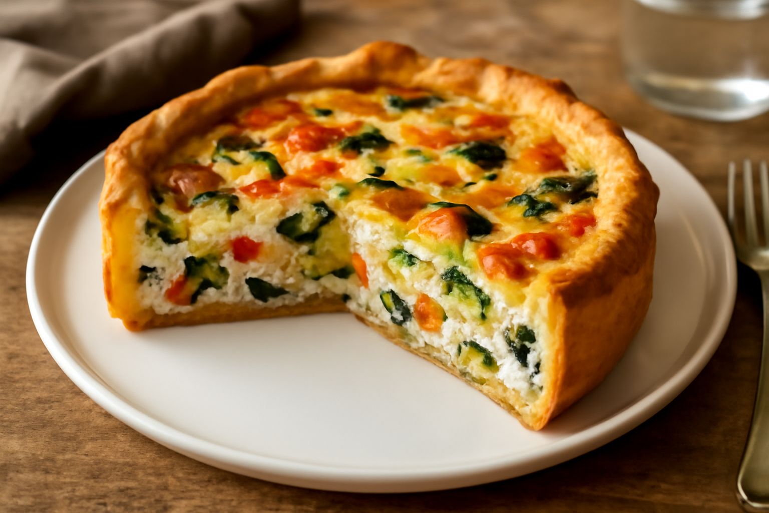 Torta rustica di formaggio e verdure