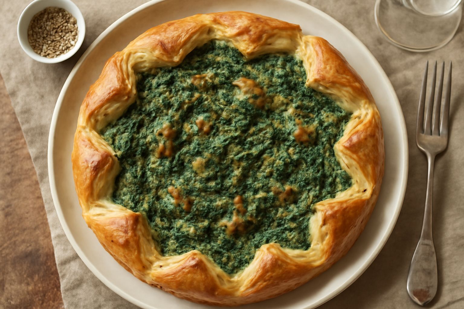 Torta salata di spinaci