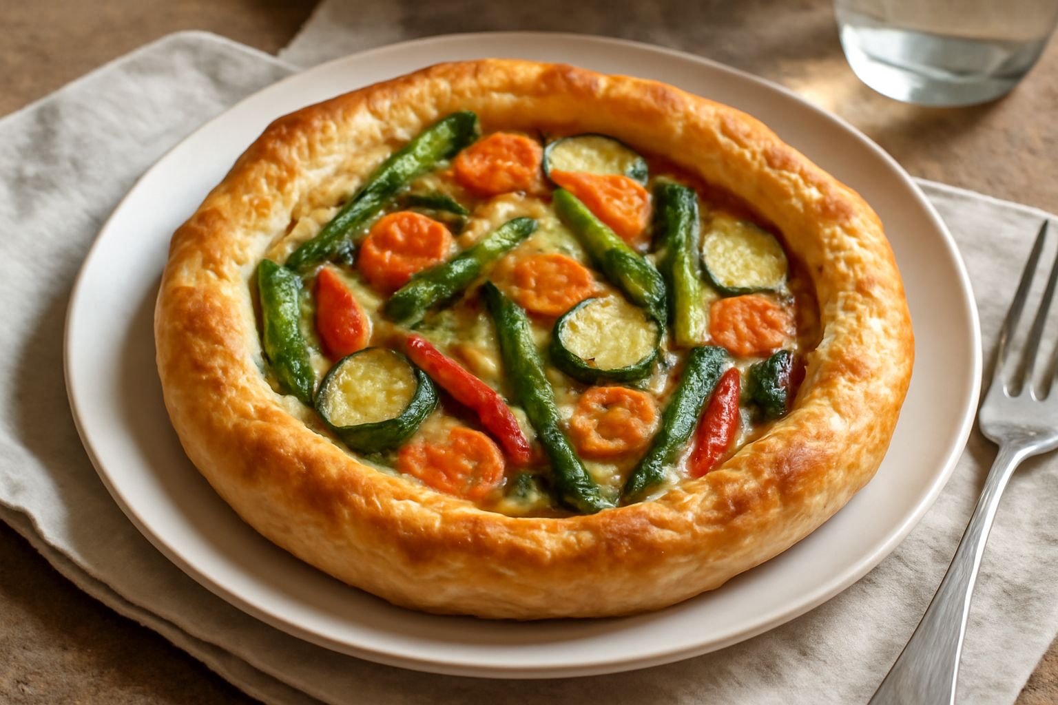 Torta salata di verdure di stagione