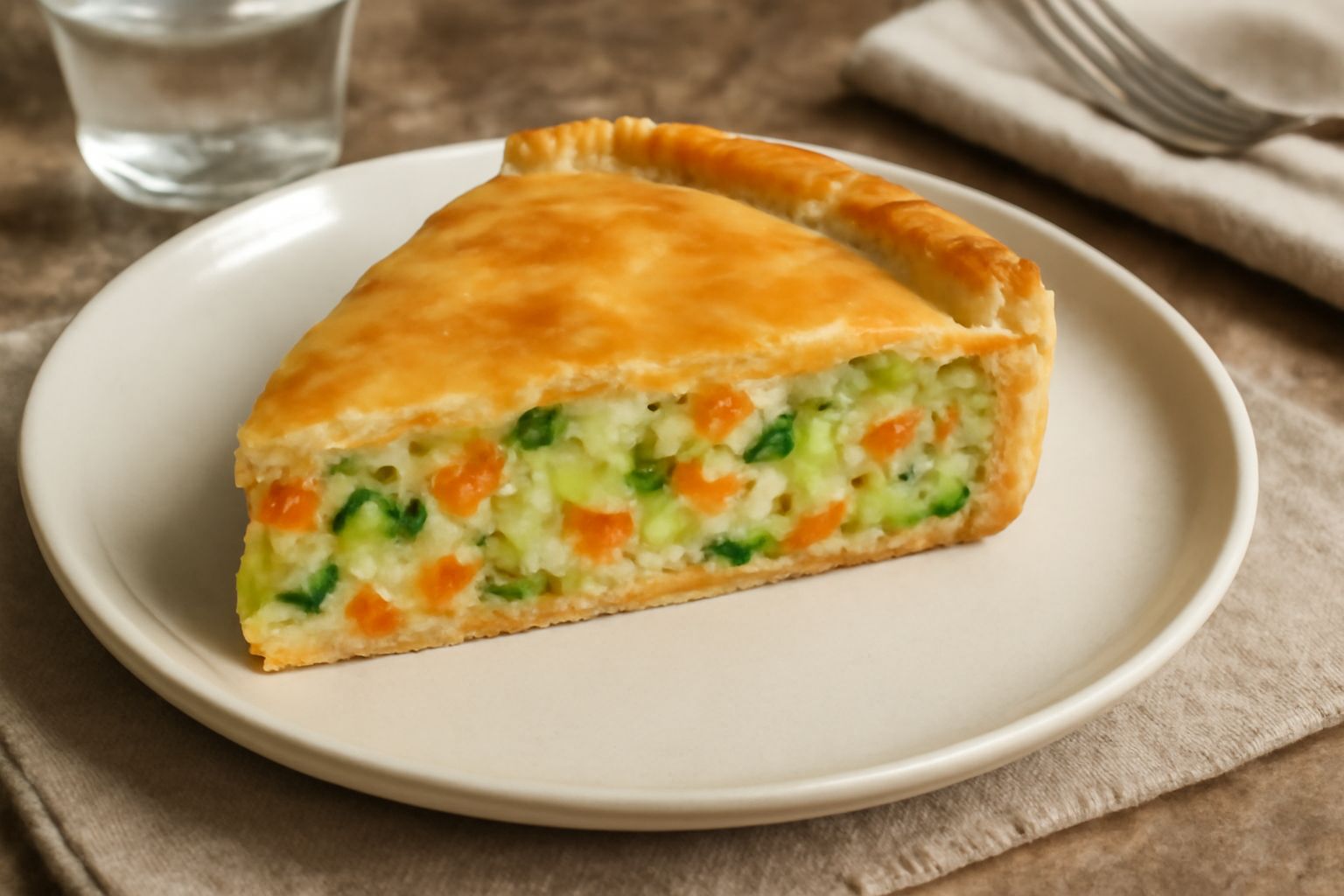 Torta salata di verdure povere