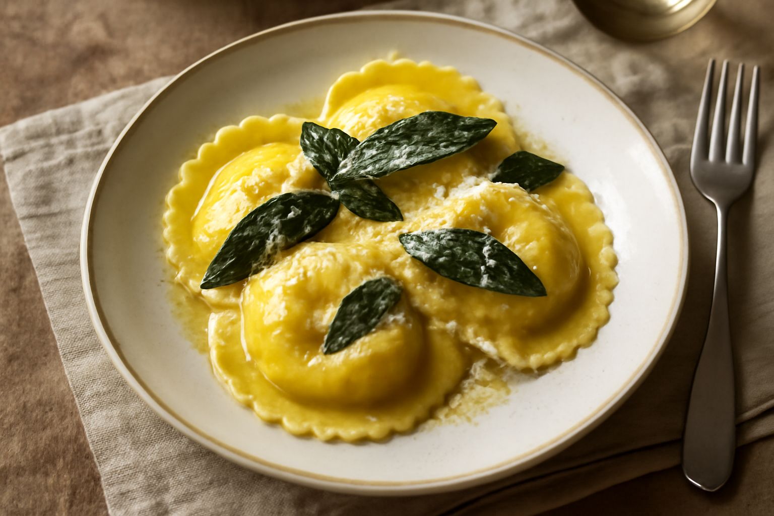 Tortelli di zucca con ripieno d'avanzi
