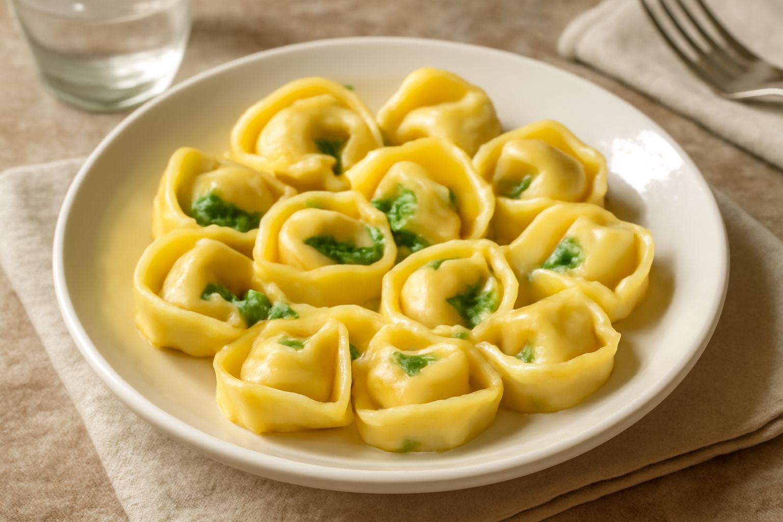 Tortellini di ricotta e spinaci