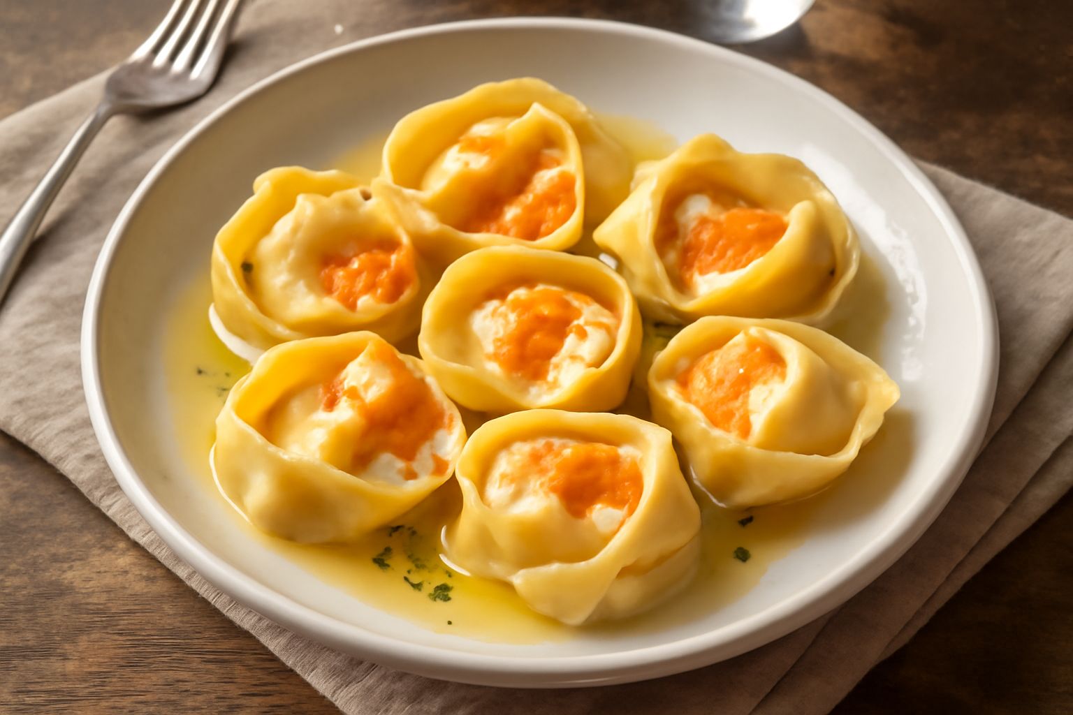 Tortelloni di ricotta e melone
