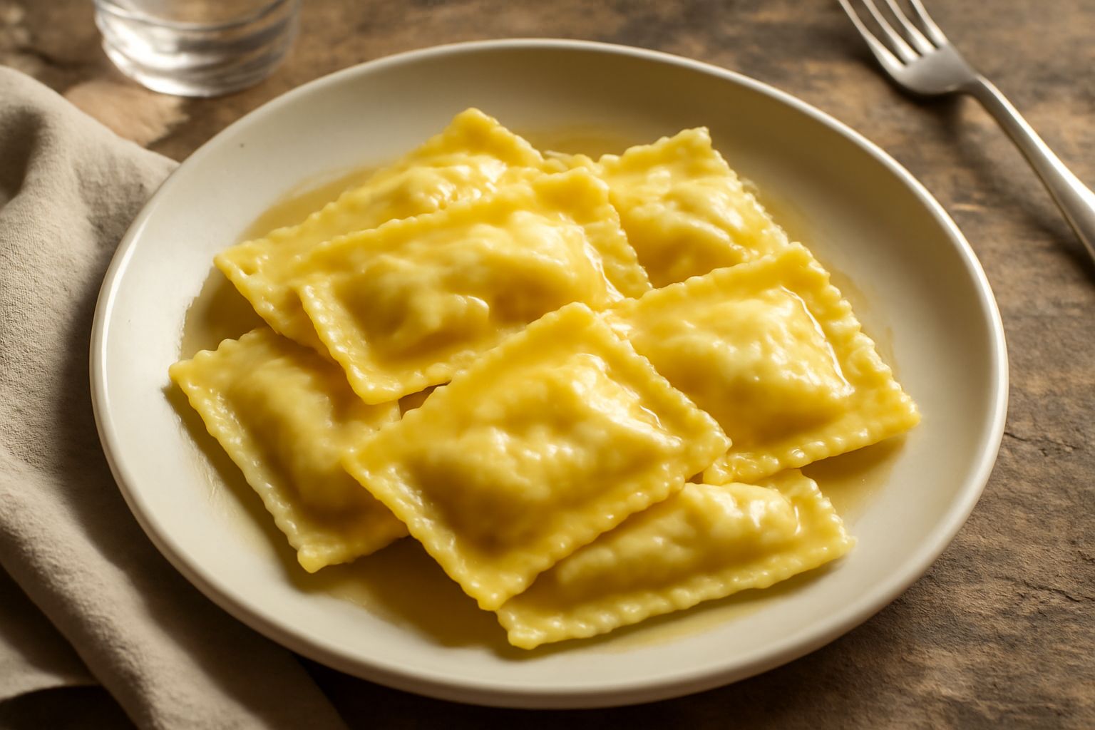 Tortelloni di ricotta e mostarda