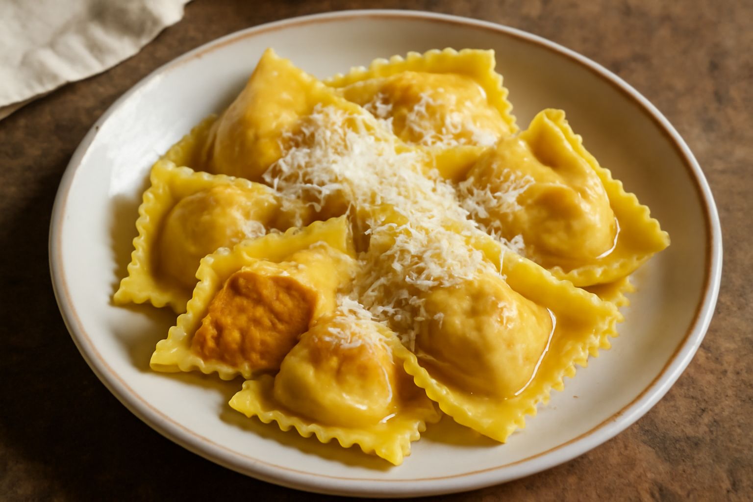 Tortelloni di zucca e amaretti