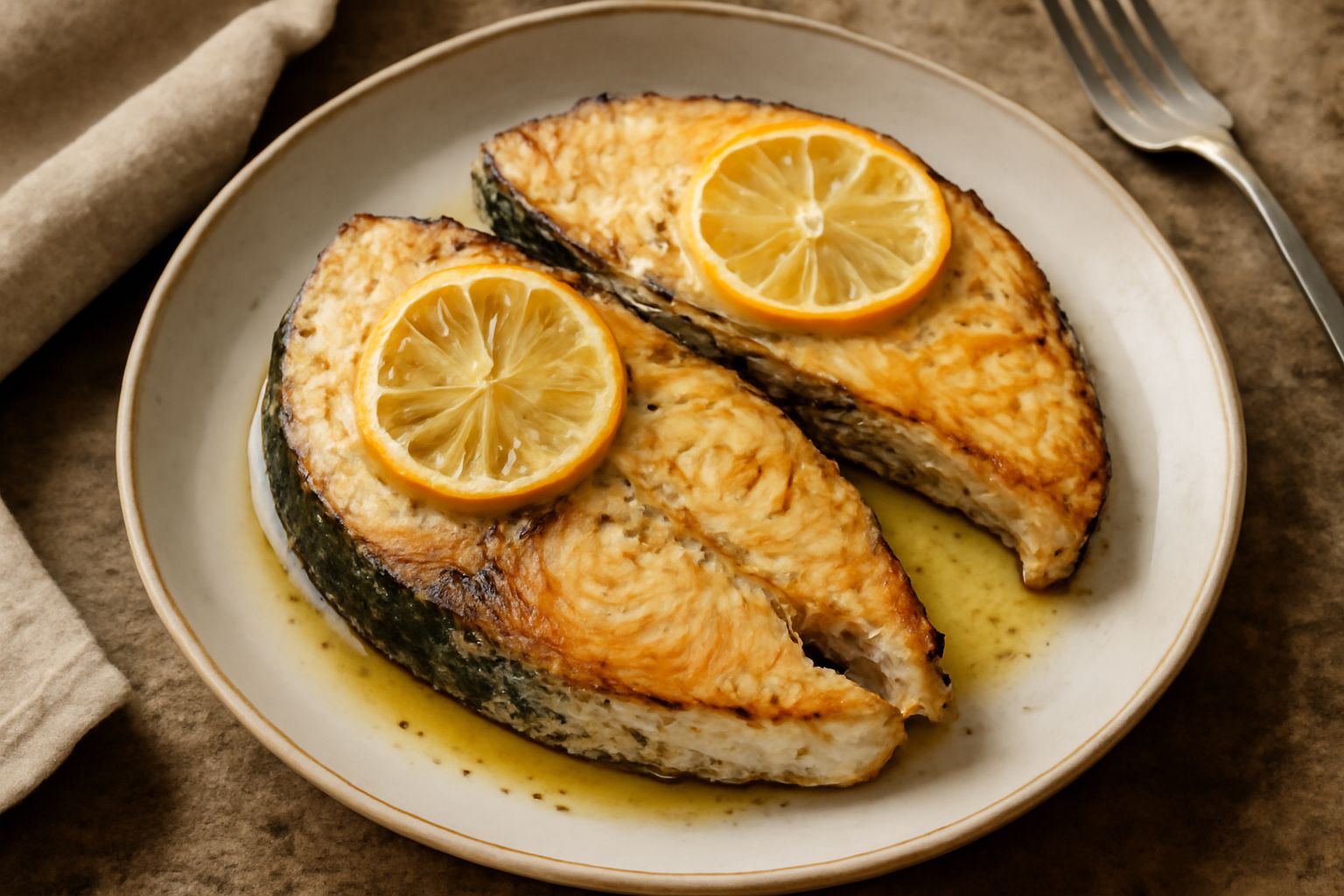 Trance di pesce spada al forno