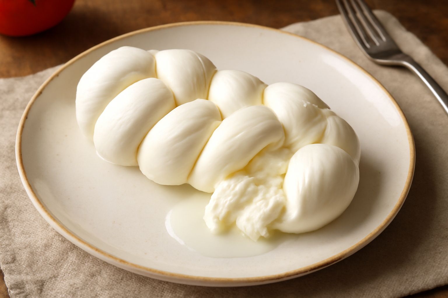 Treccia di mozzarella