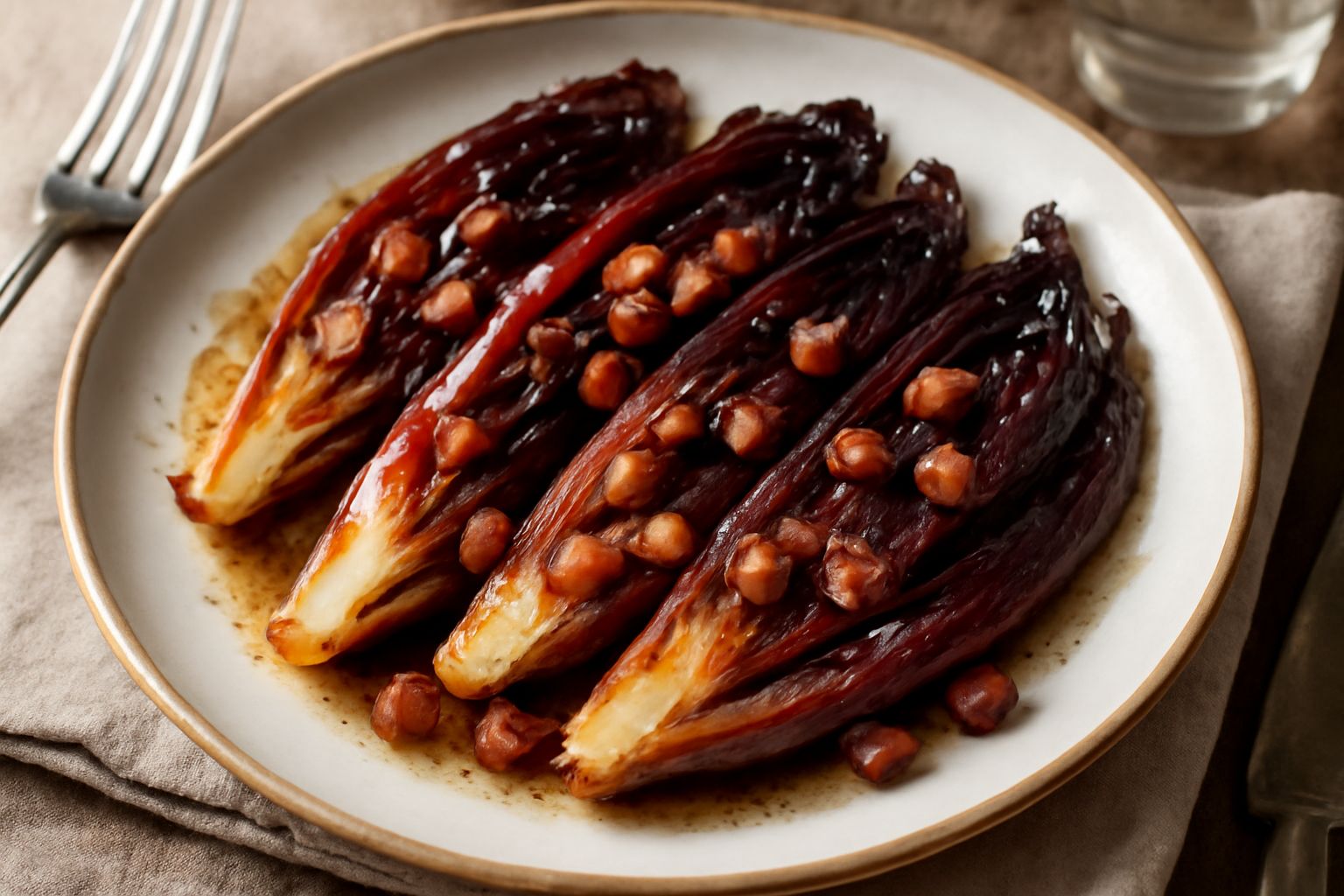 Trevigiana in padella con pancetta
