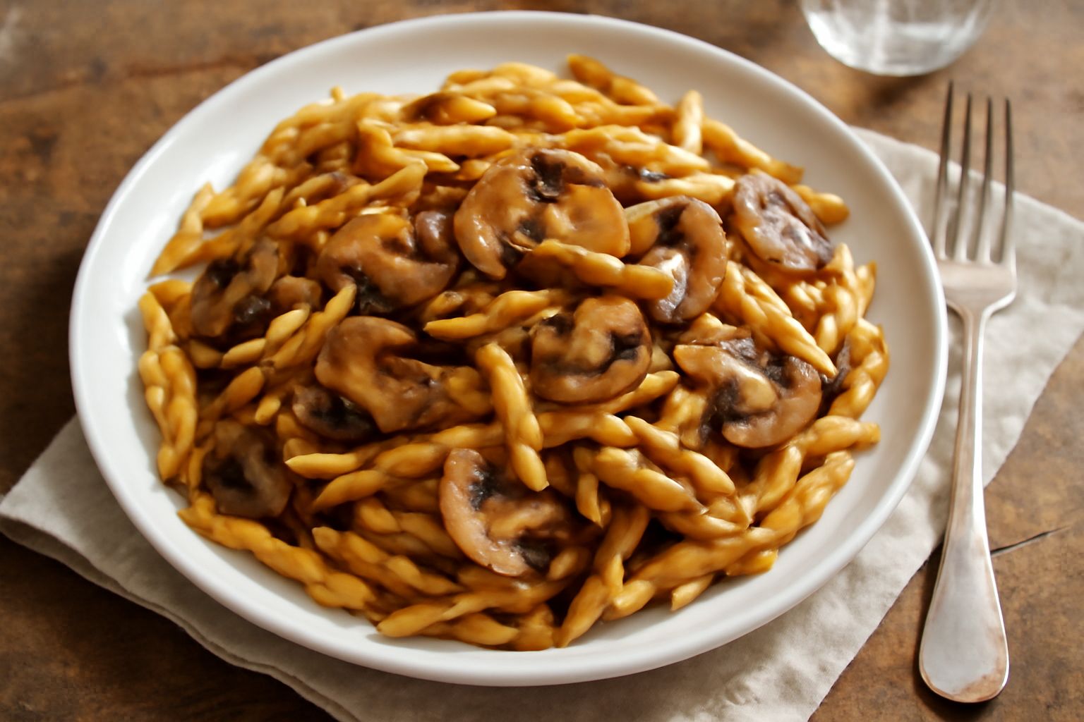 Trofie ai funghi