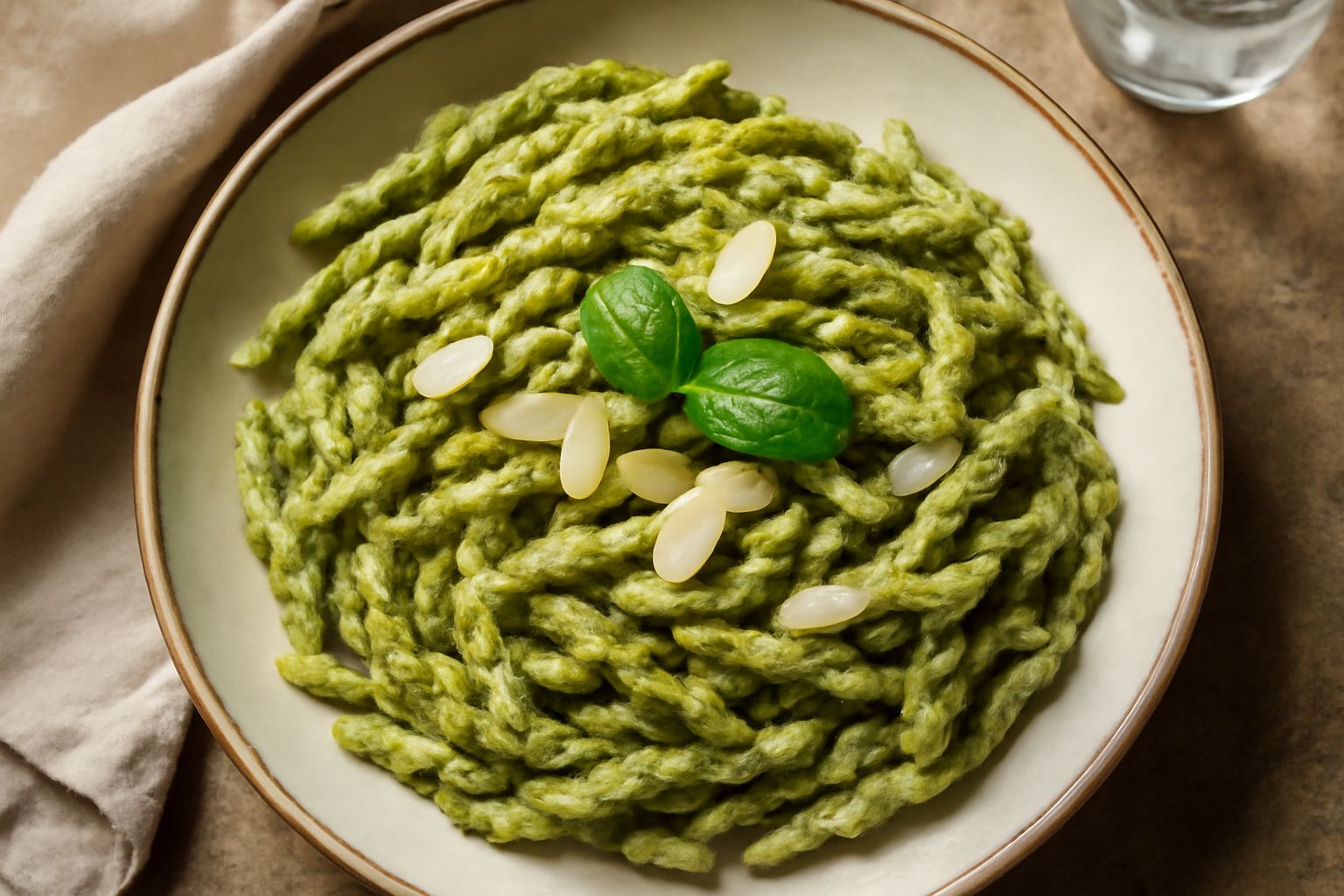 Trofie al pesto di mandorla