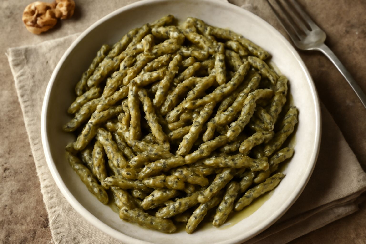 Trofie al pesto di noci