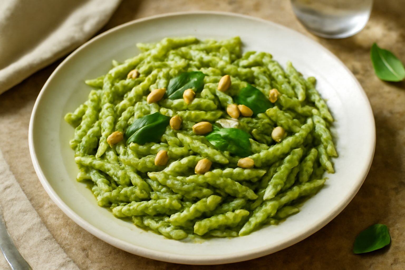 Trofie al pesto piemontese