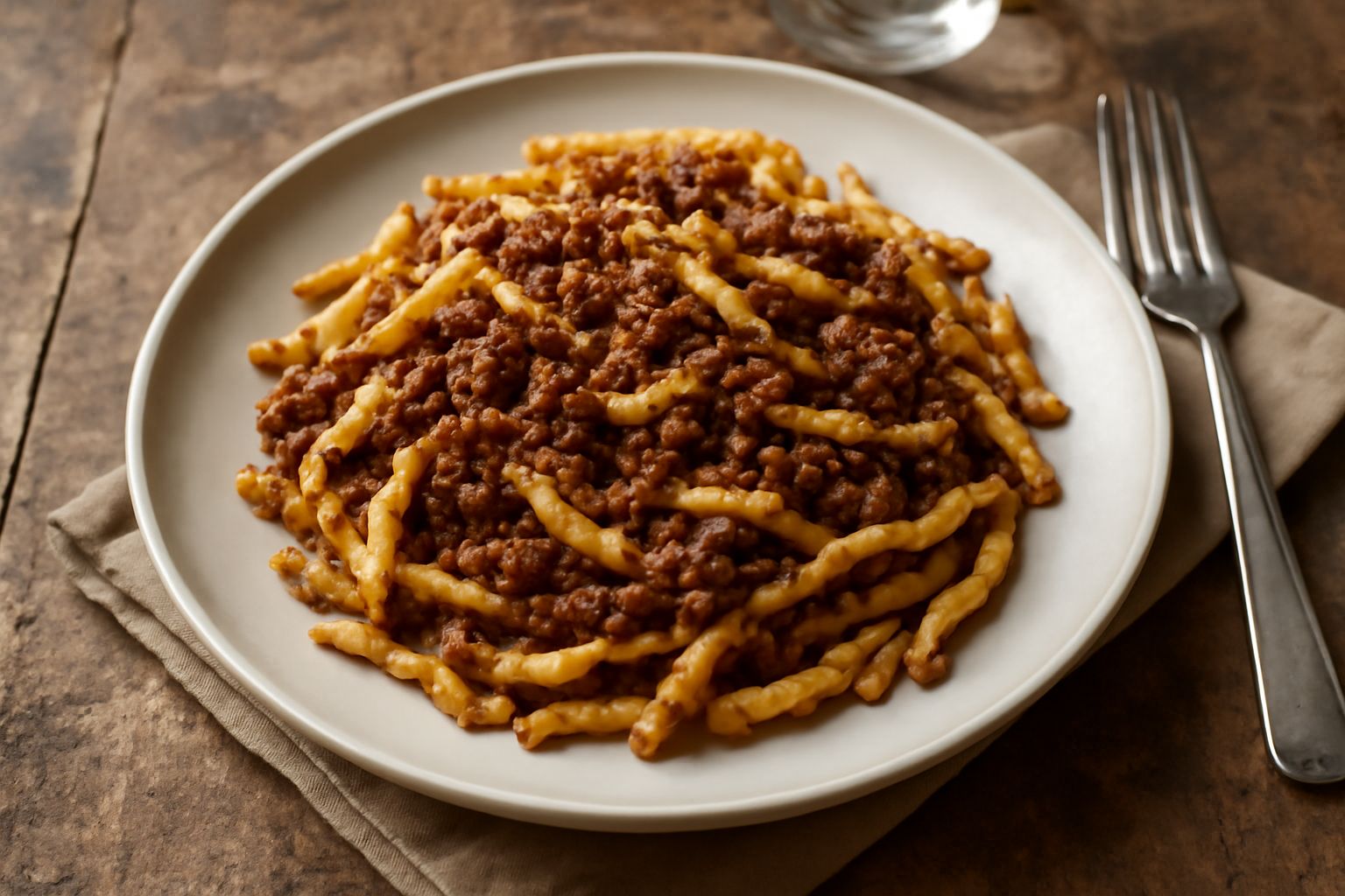 Trofie al ragù di cinghiale