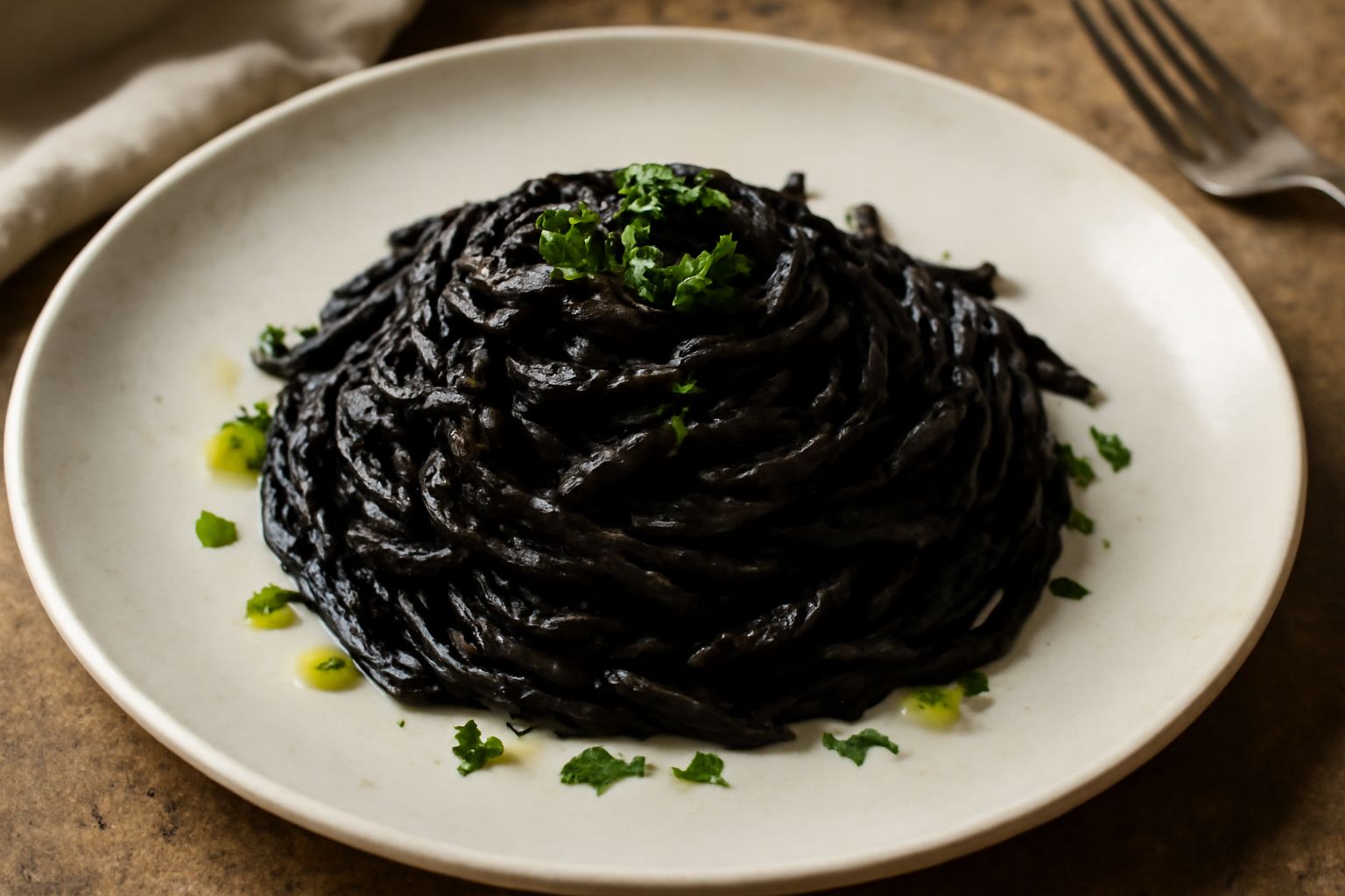 Trofie col sugo di seppia