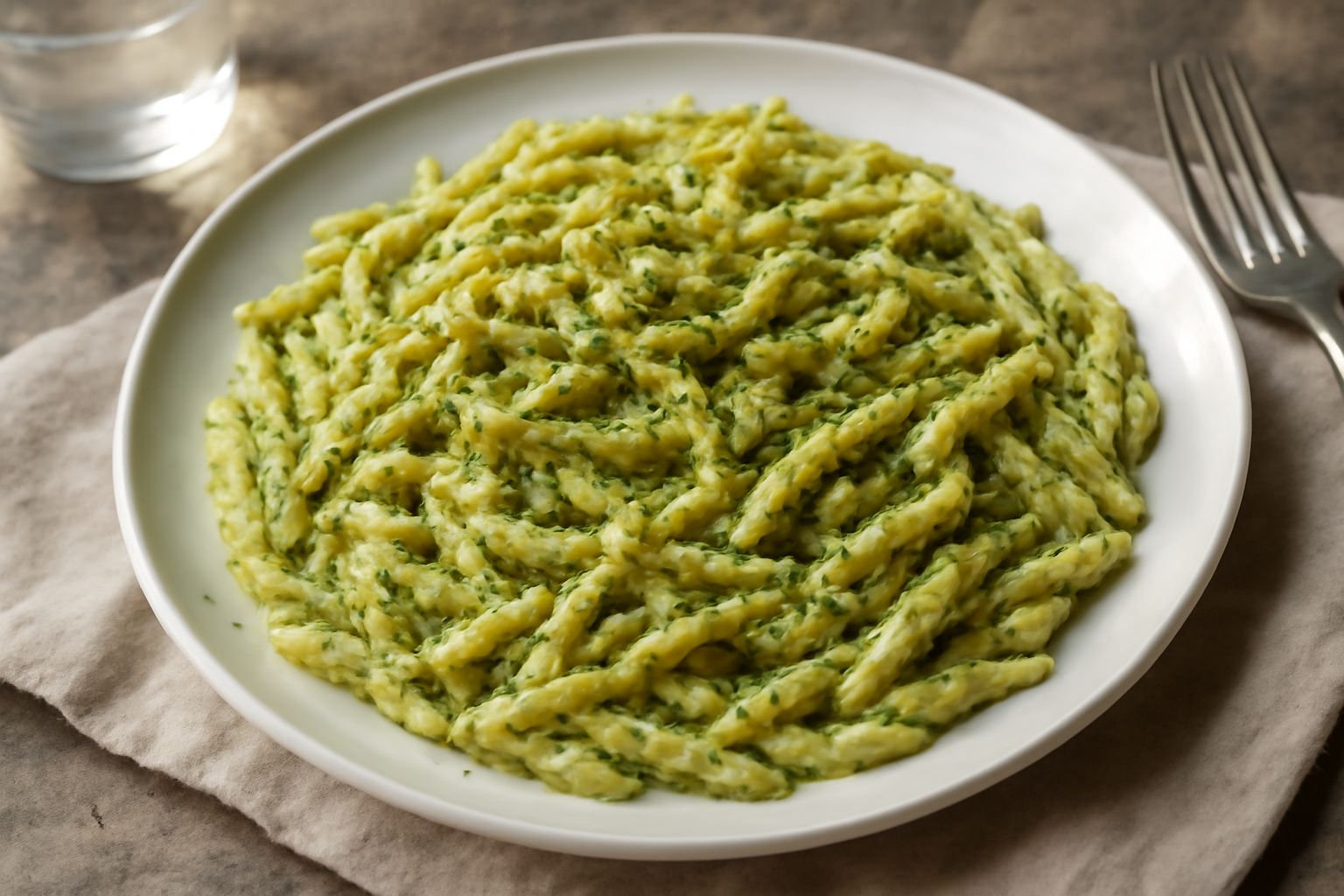 Trofie con salsa di pistacchio
