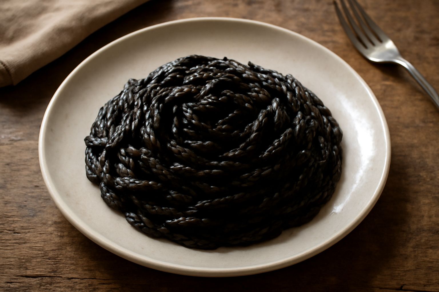 Trofie nere al nero di seppia