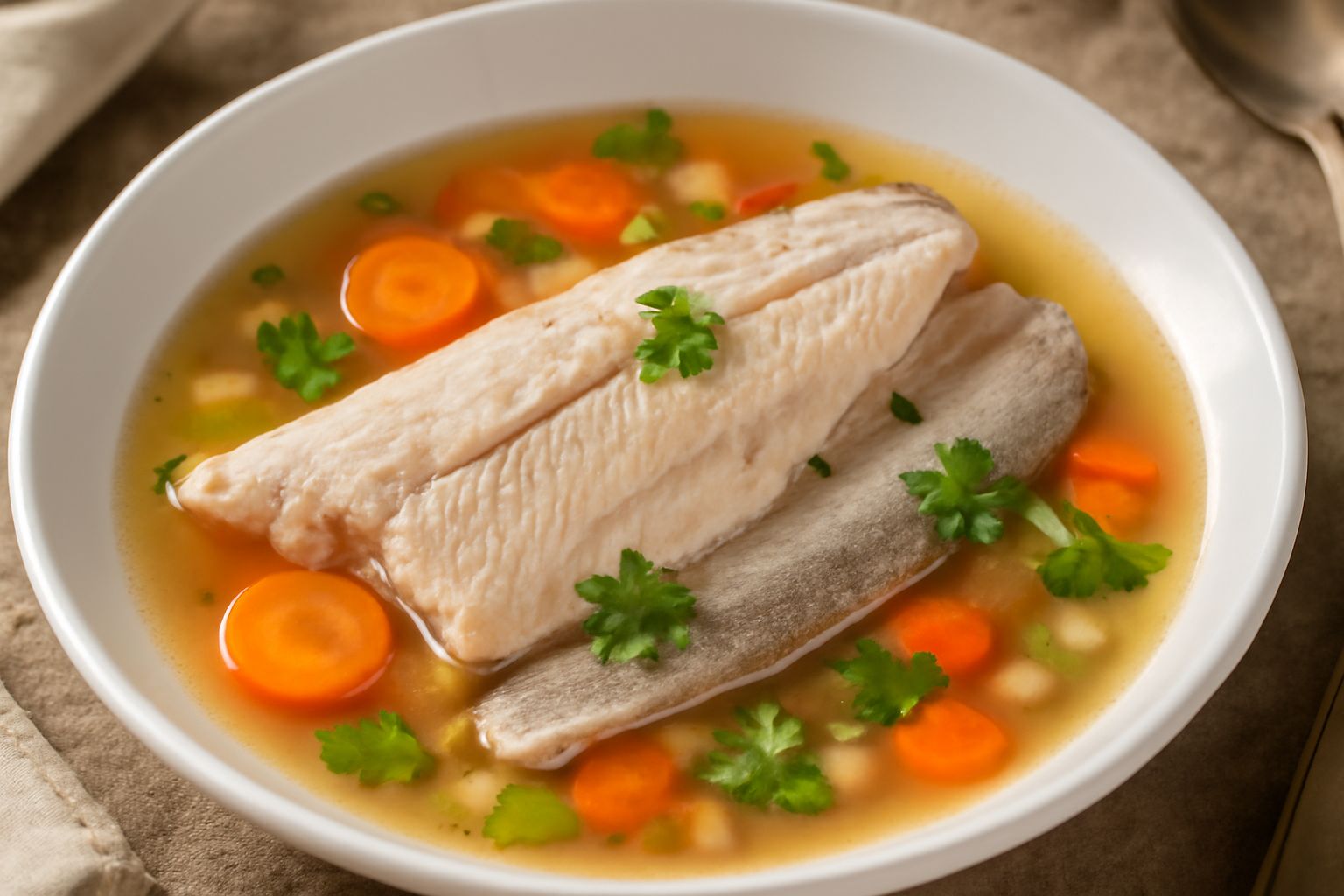 Trota in brodo