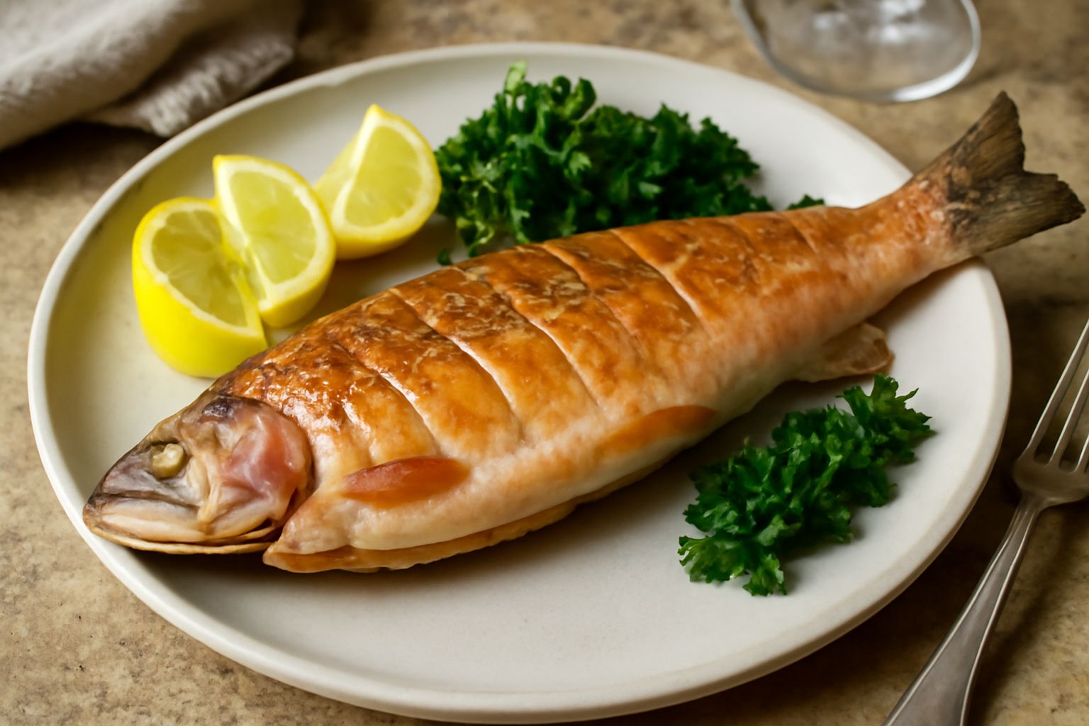 Trota salmonata al forno