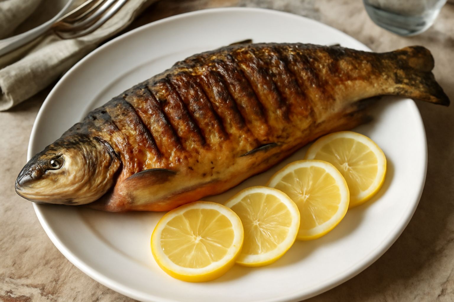 Trota salmonata alla griglia
