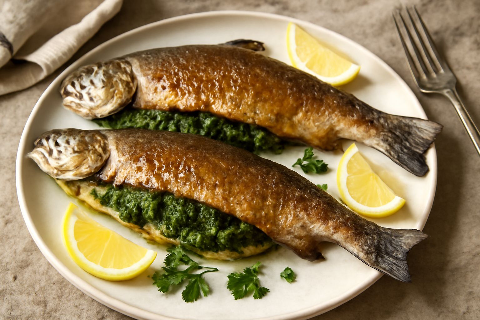 Trote ripiene di erbe aromatiche