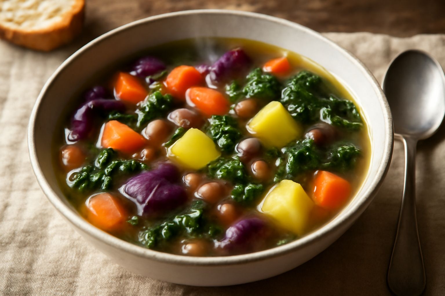 Ù minestrone di verdure invernali