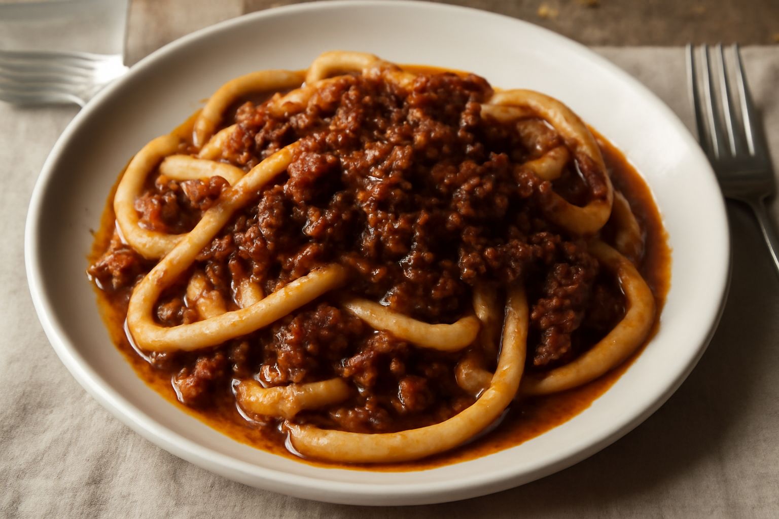 Umbricelli al ragù