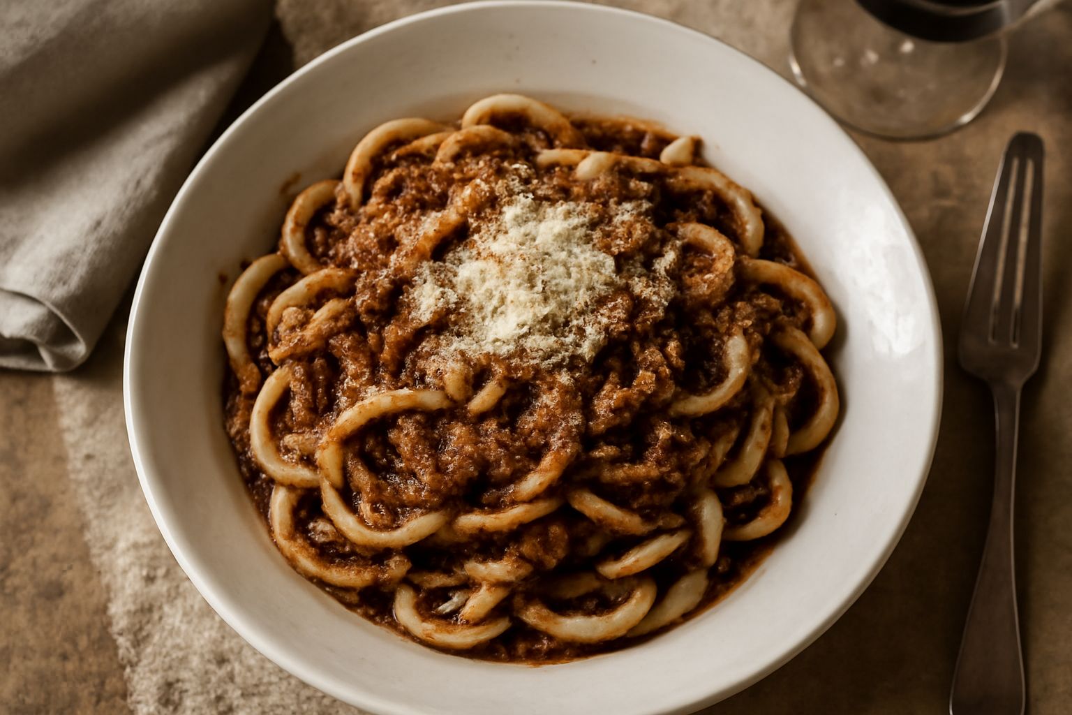 Umbricelli al ragù di anatra