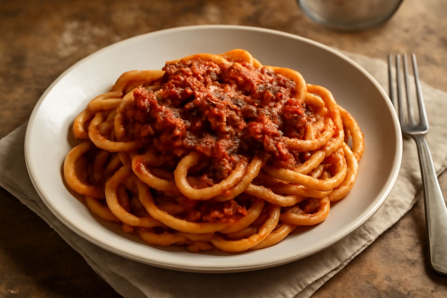 Umbrichelli al ragù