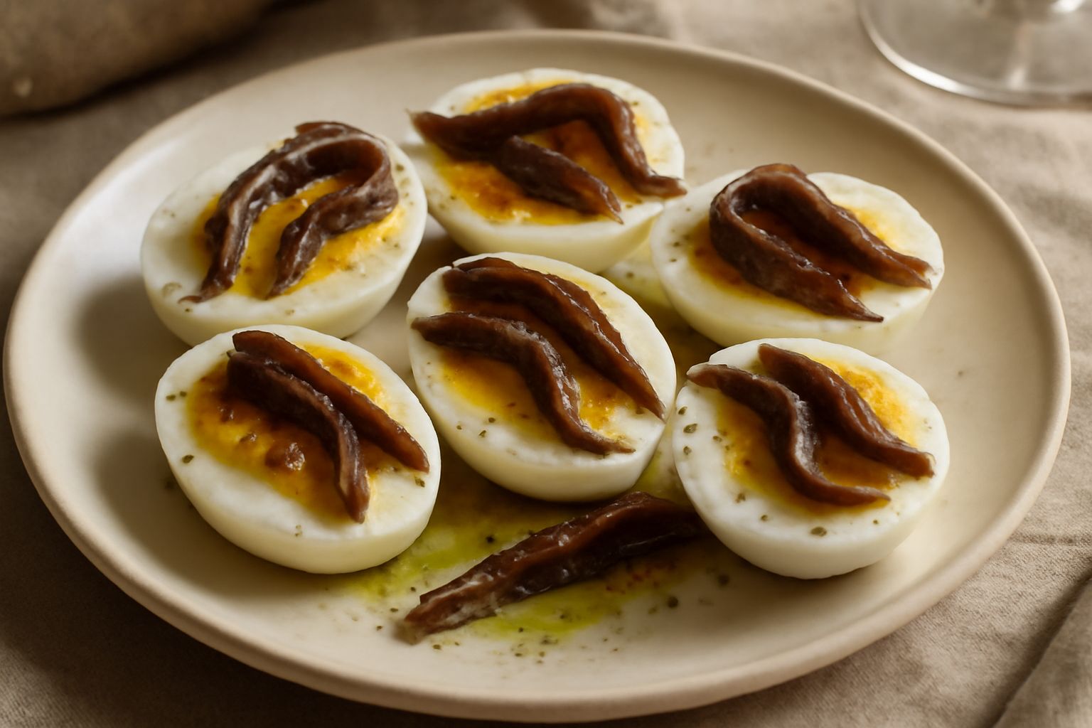 Uova sode con acciughe: proteine nobili e omega 3 che nutrono il corpo