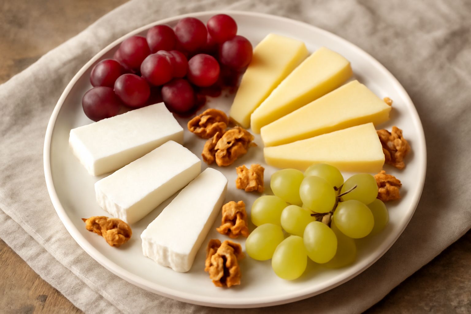 Uva con formaggio