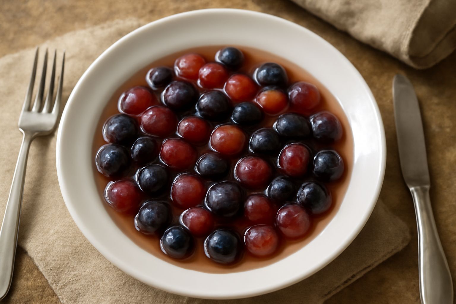 Uva fragola in sciroppo