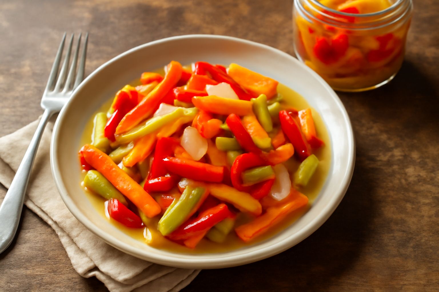 Verdure miste in giardiniera