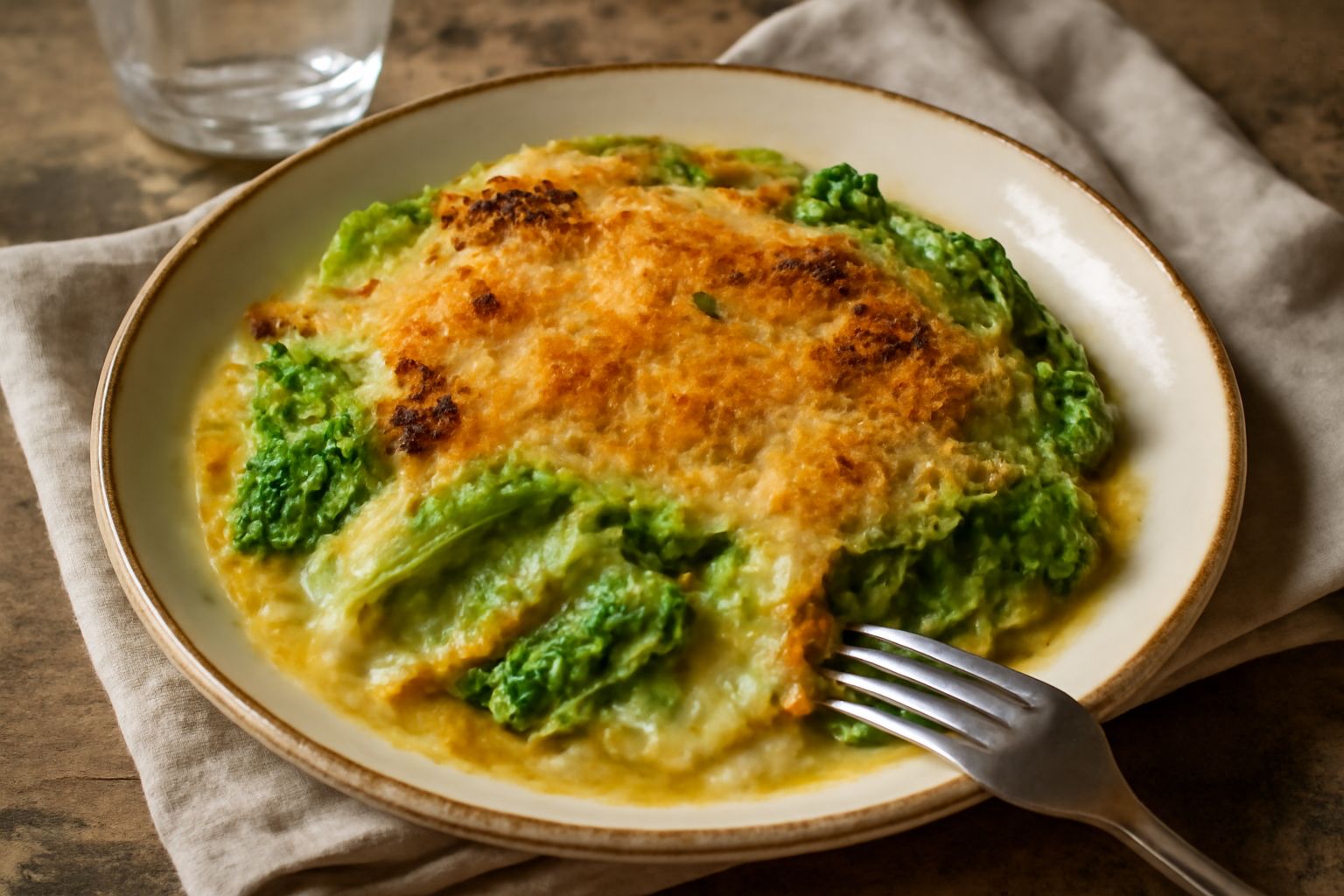 Verza gratinata