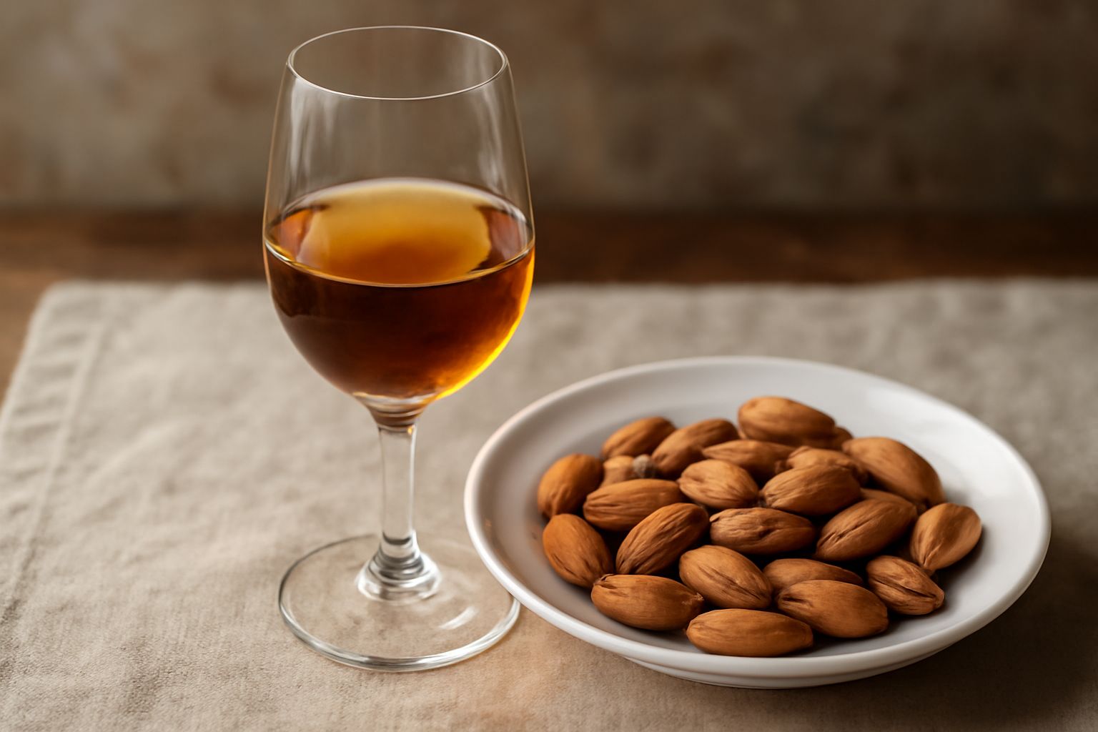 Vino da dessert alle mandorle