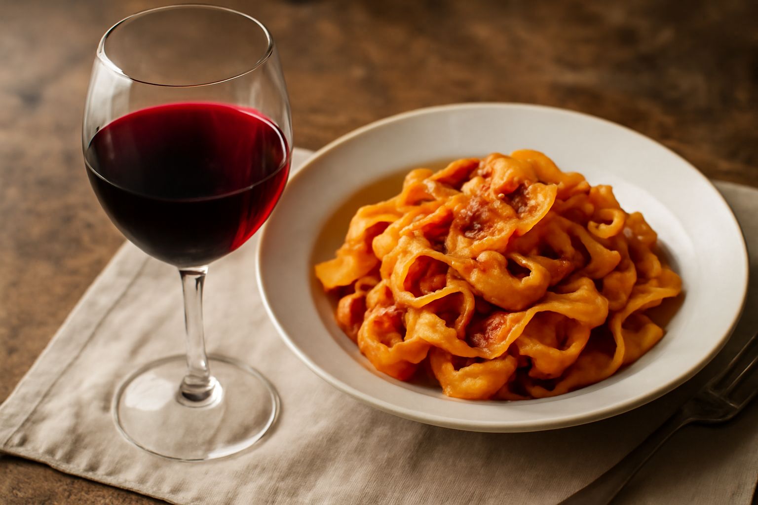 Vino rosso di montagna