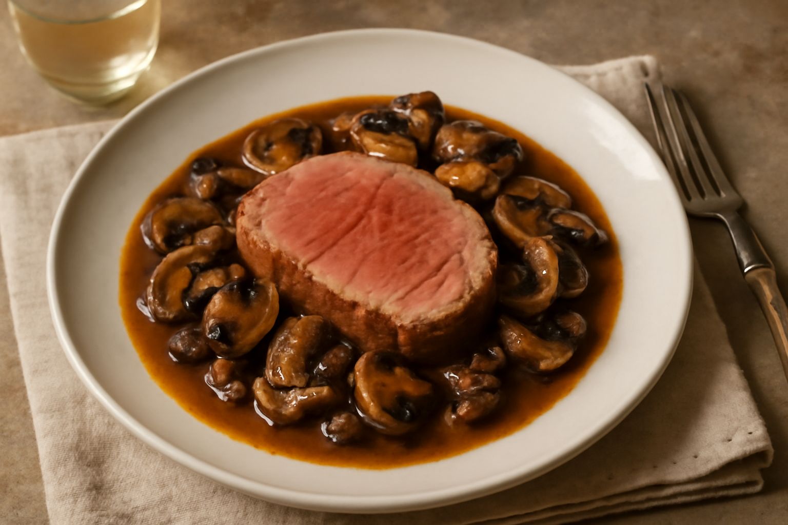 Vitello ai funghi