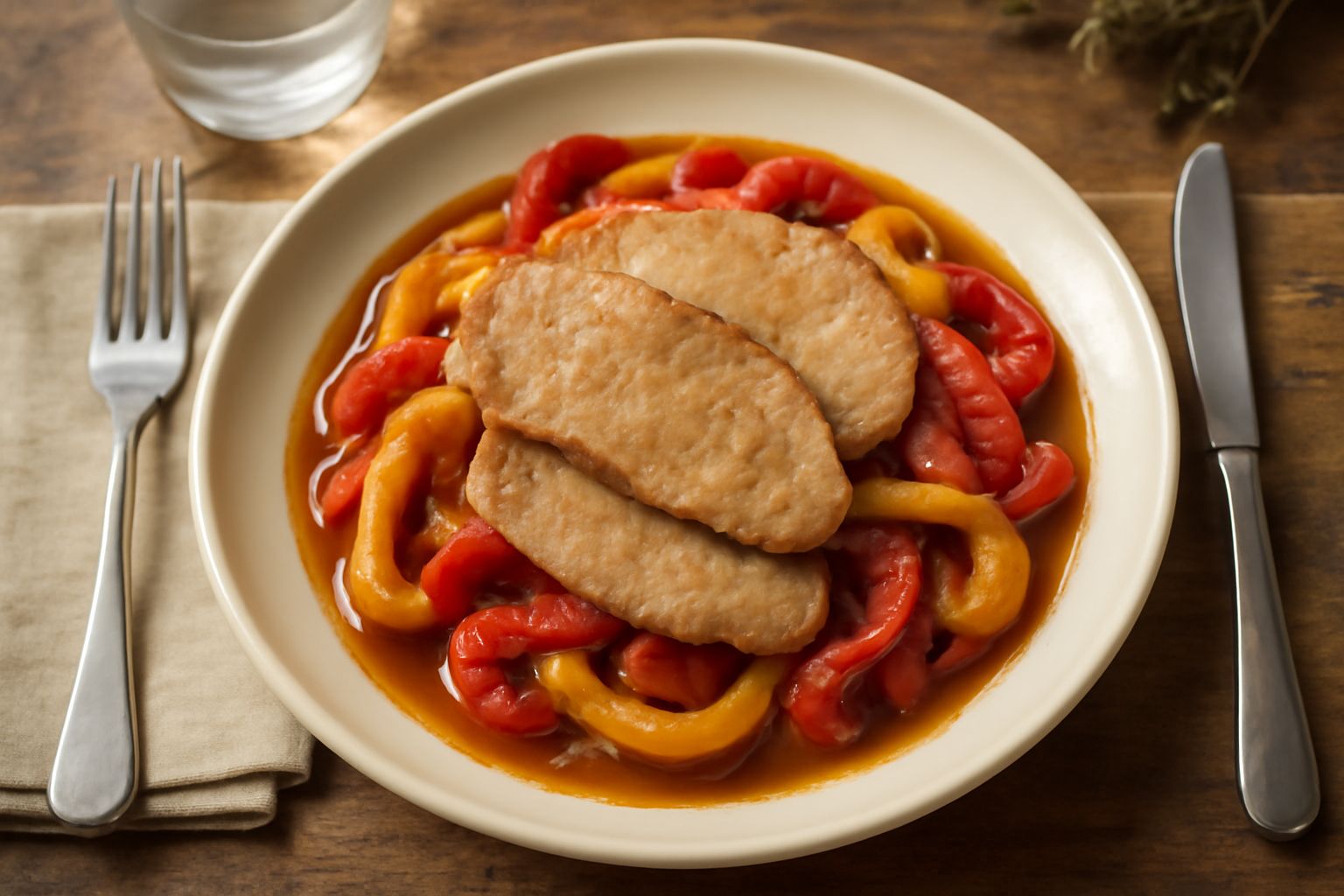 Vitello ai peperoni