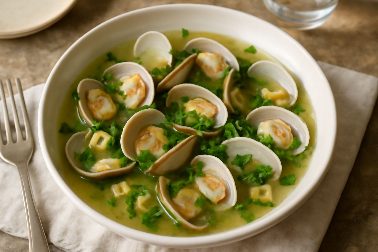 Vongole in brodo